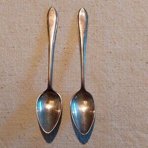 Vintage GERO Demitasse Silver spoon set of 2